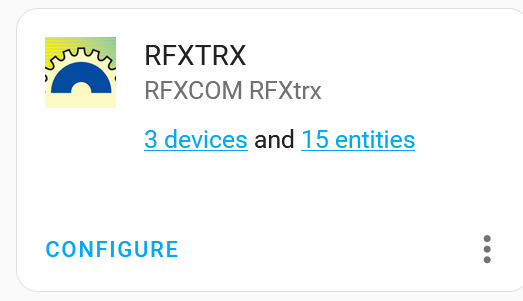 RFXCom Integration in Home Assistant